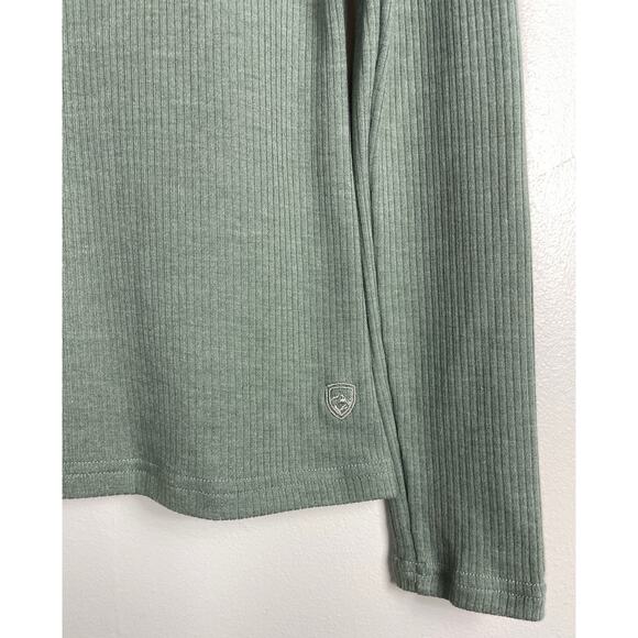 Kuhl Verona Rib Long Sleeve Shirt Green Small - Picture 6 of 11
